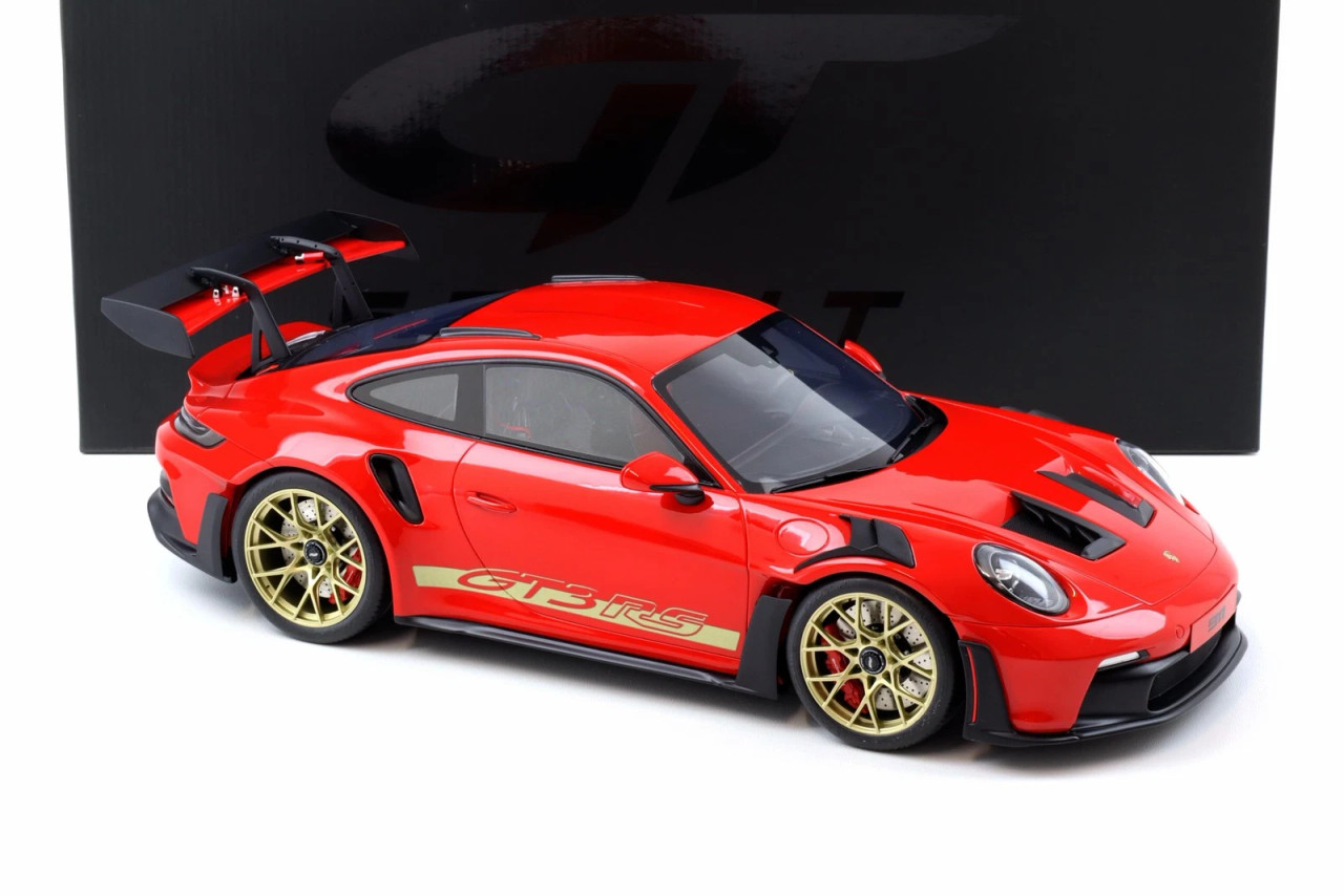 のん 1/12 GT Spirit 2021 Porsche 911 992 GT3 RS (Guards Red with Gold