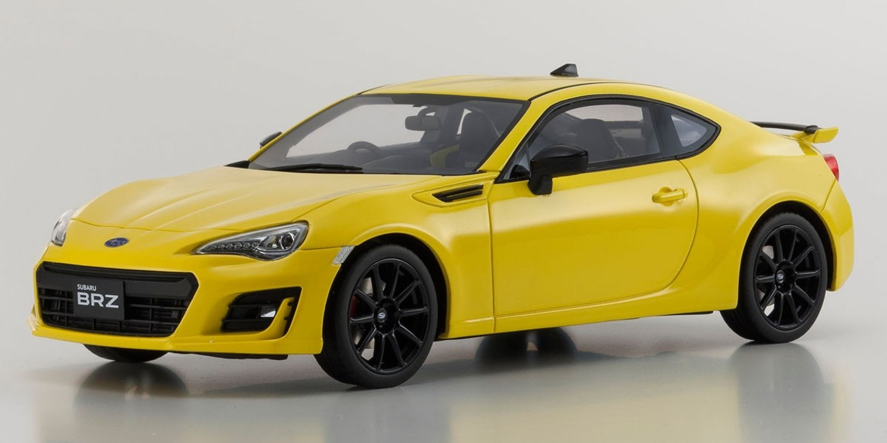 1/18 Kyosho Samurai SUBARU BRZ GT (Yellow Edition Charlesite Yellow) Resin  Car Model