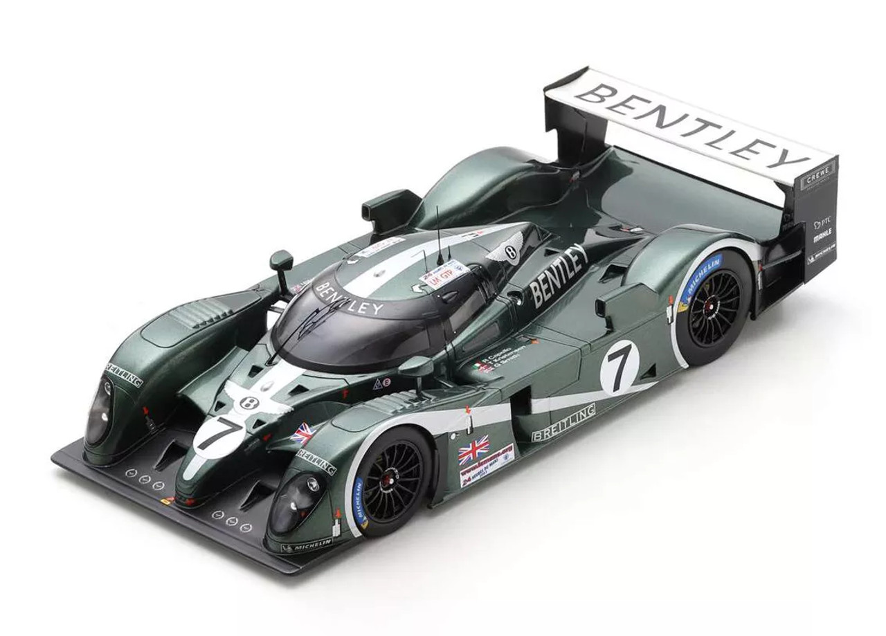 1/18 Spark 2023 Bentley EXP Speed 8 #7 Winner 24h LeMans Team Bentley Rinaldo Capello, Tom Kristensen, Guy Smith Car Model