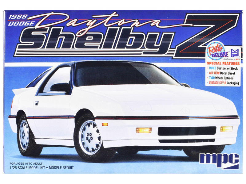 Skill 2 Model Kit 1988 Dodge Shelby Daytona Z 2-in-1 Kit 1/25