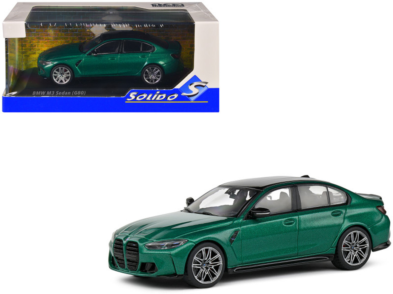 1/43 Solido BMW M3 G80 (Isle of Man Green) Diecast Car Model 1/43 Solido BMW M3 G80 (Isle of Man Green) Diecast Car Model