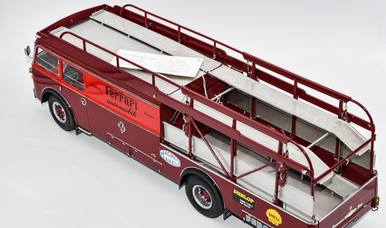 1/18 CMC 1957 Fiat 642 RN2 Bartoletti Ferrari Race Car Transporter