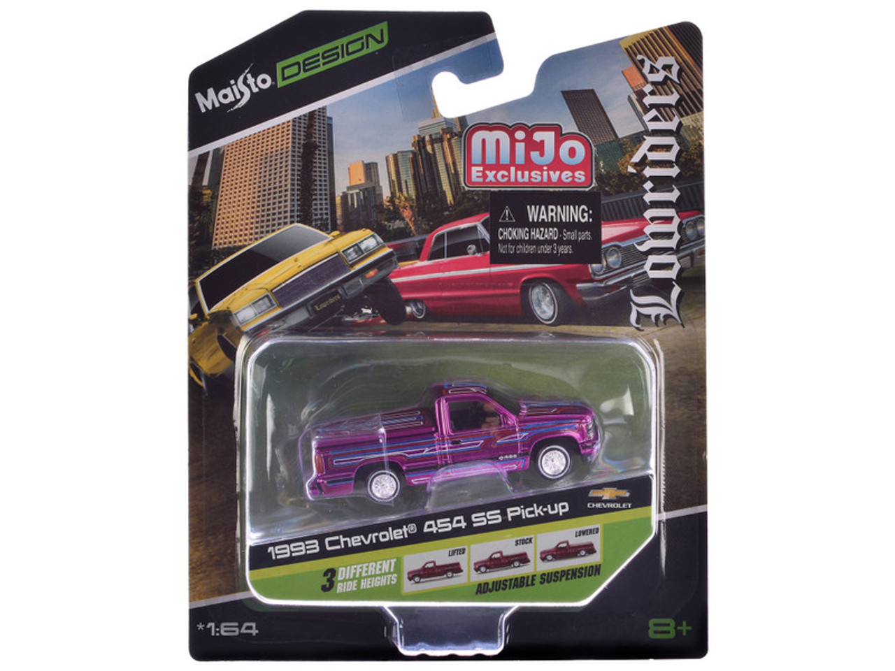 1/64 Maisto 1992 Chevrolet 454 SS Lowriders (Candy Pink