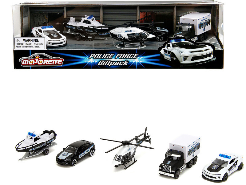 Police Force Giftpack (2024) 5 piece Set 1/64 Diecast Model Cars