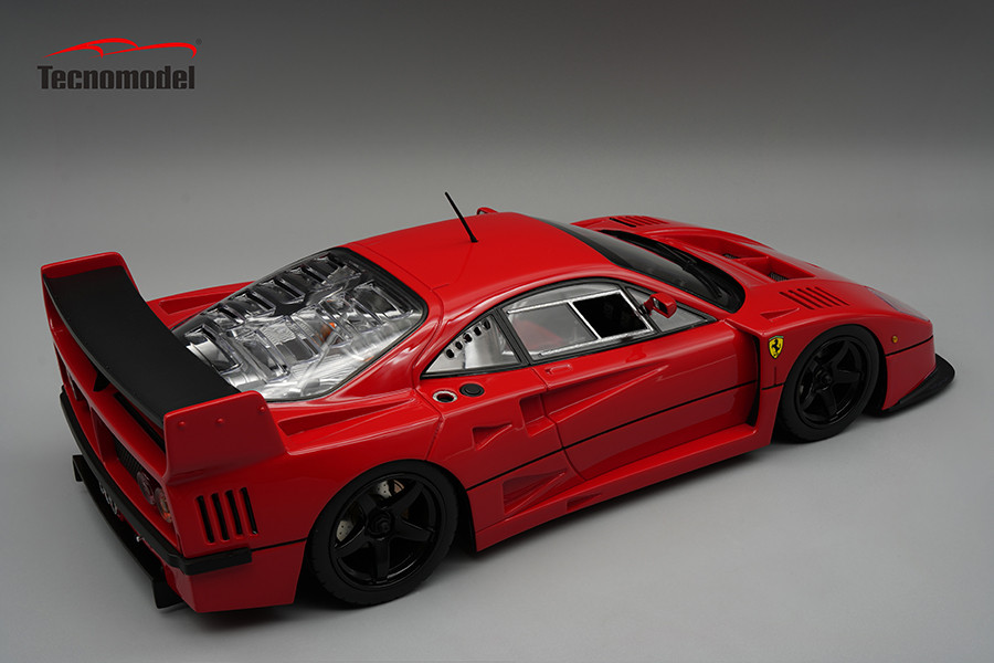 1/18 Tecnomodel 1996 Ferrari F40 LM 1996 Press Red with Black
