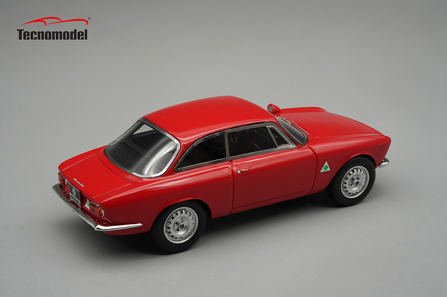 メイクアップ 1/43 ルックスマート アルファロメオ 1600 GTA レッド 1/43 Tecnomodel 1965 Alfa Romeo Giulia 1600 Sprint GTA (Red) Car