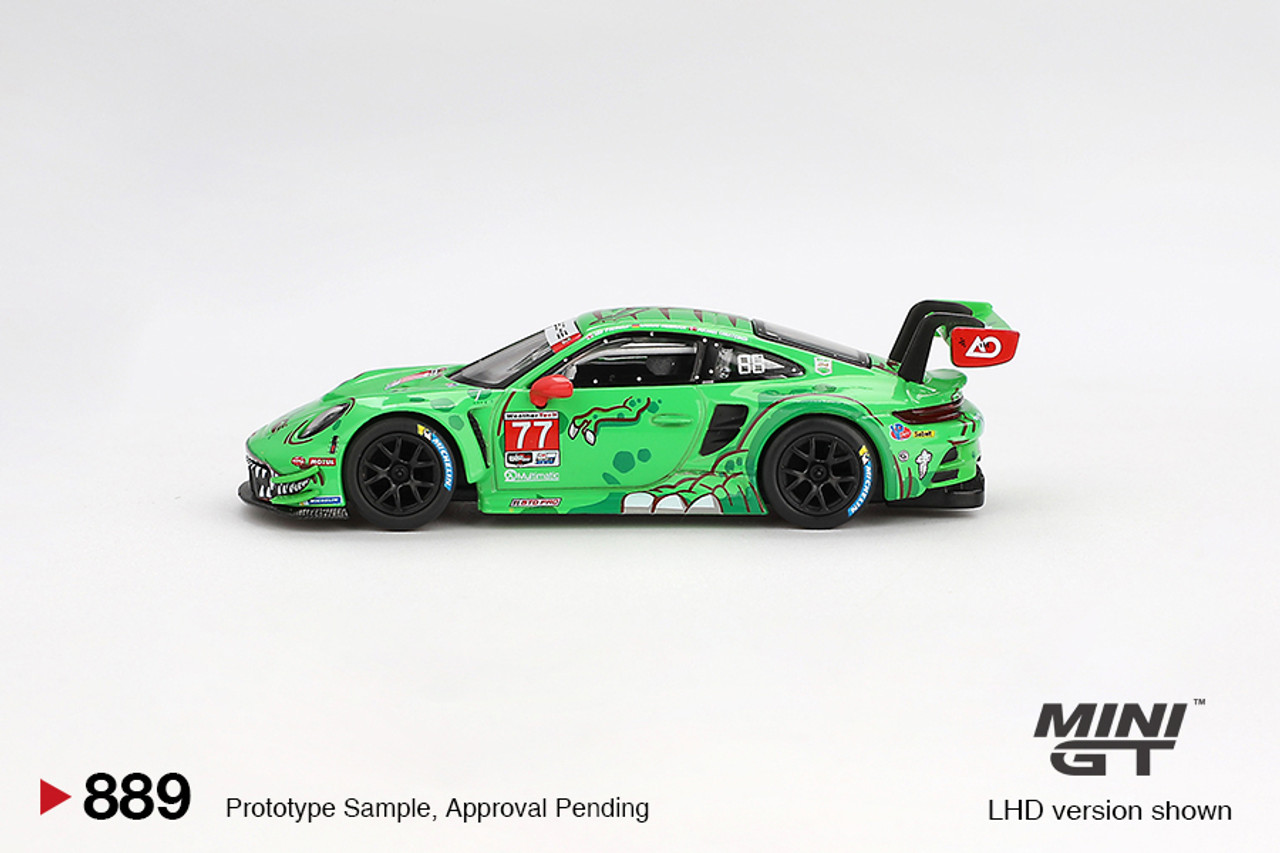 ぱんだ 1/64 Mini GT 2023 Porsche 911 GT3 R #80 GTD AO Racing IMSA