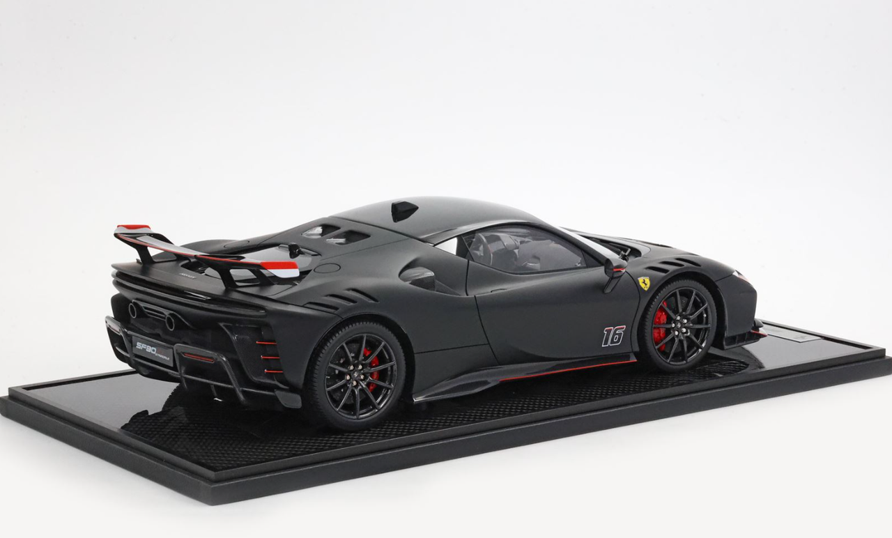 1/12 Ferrari SF90 XX Stradale (Matte Black) Car Model Limited