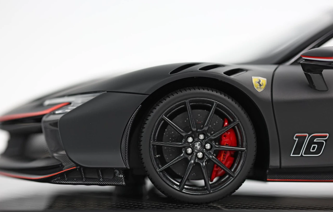 1/12 Ferrari SF90 XX Stradale (Matte Black) Car Model Limited