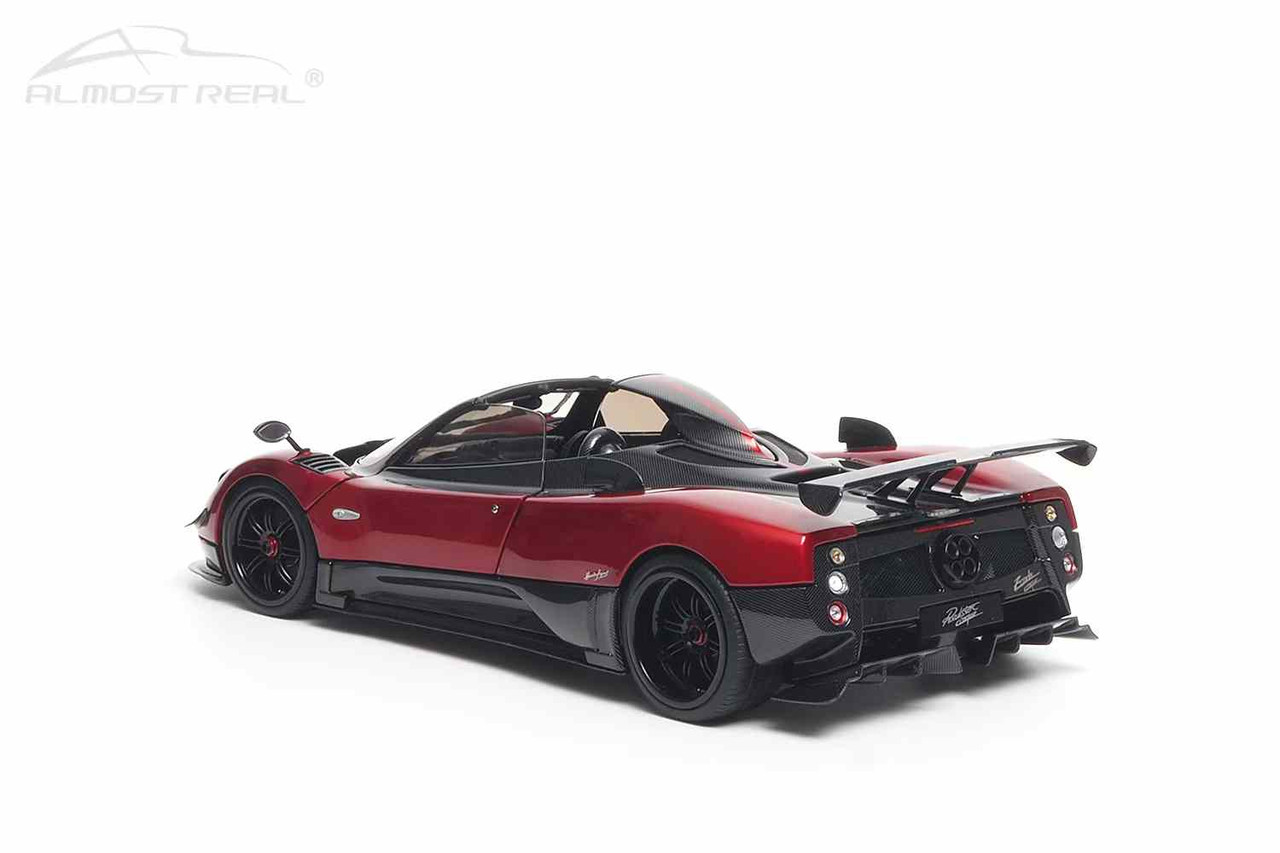 にの 1/18 Almost Real 2009 Zonda Cinque Roadster (Red & Black) Car