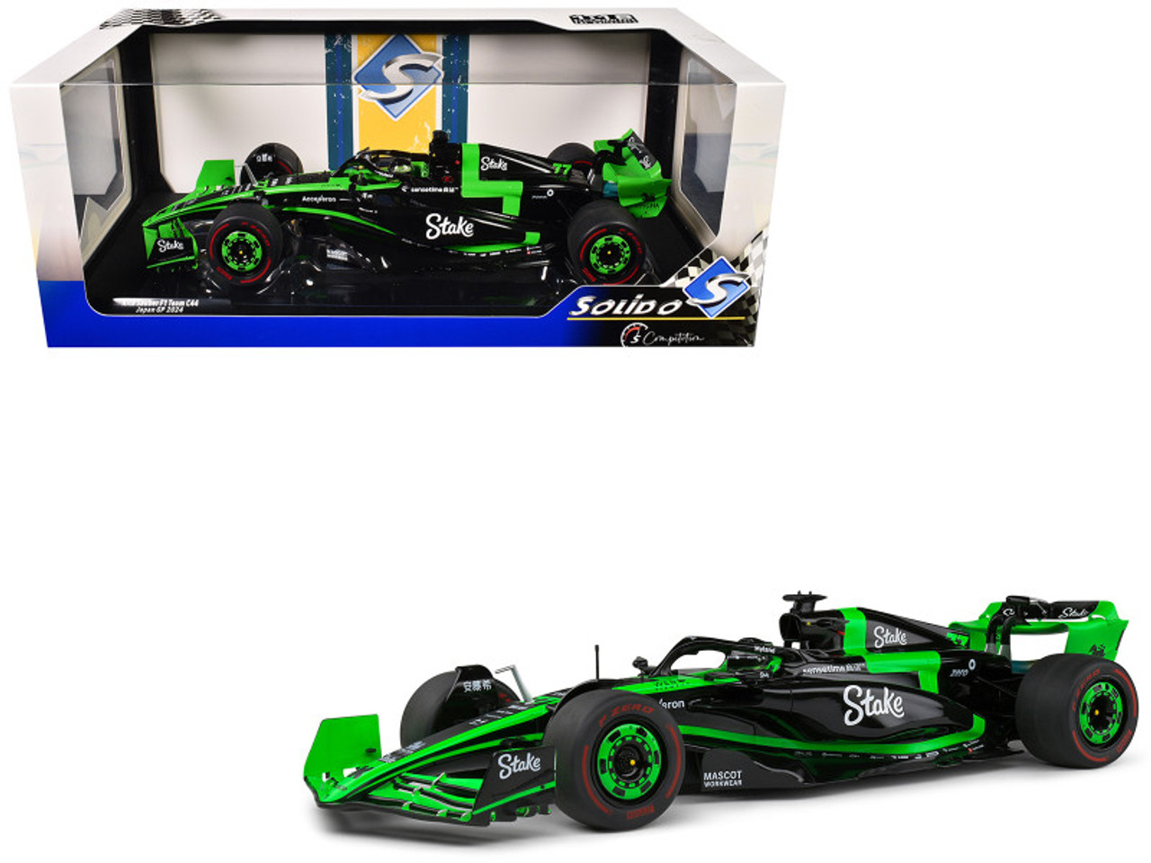 1/18 Solido 2024 Formula 1 Kick Sauber F1 Team C44 #77