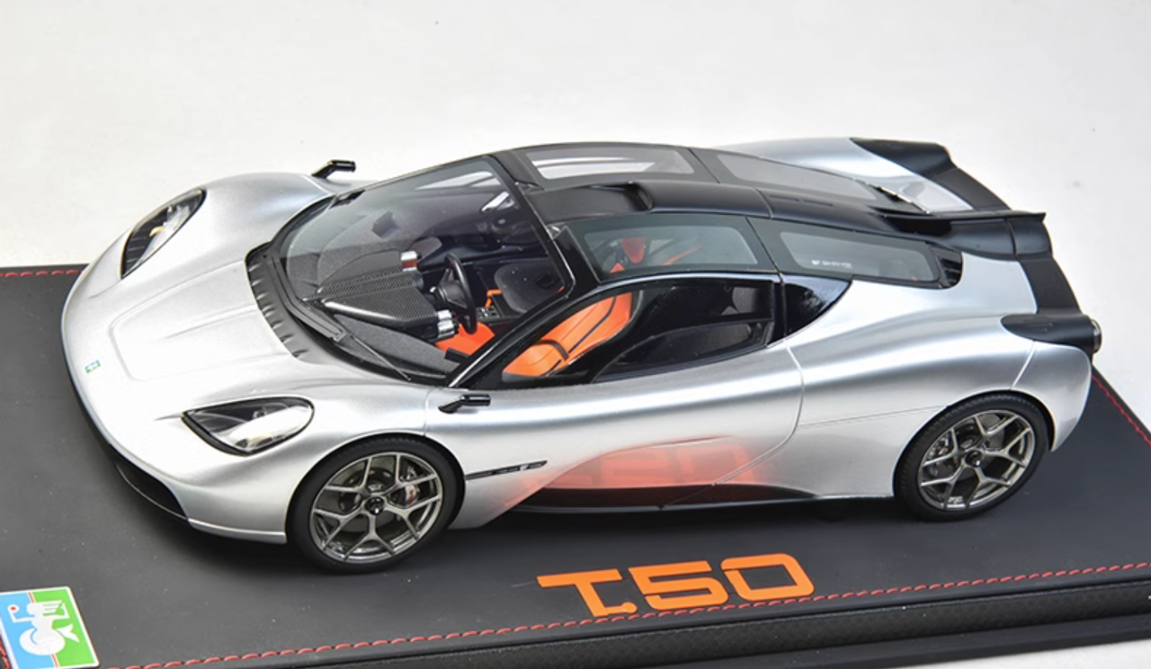 1/18 Meko Model Gordon Murray Automotive Type 50 (Magnesium Silver) Car Model Limited 99 Pieces