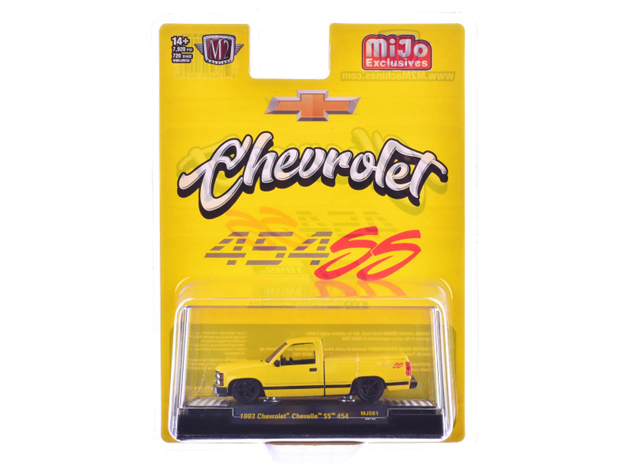 1/64 M2 Machines 1993 Chevrolet SS 454 Pickup Truck (Yellow
