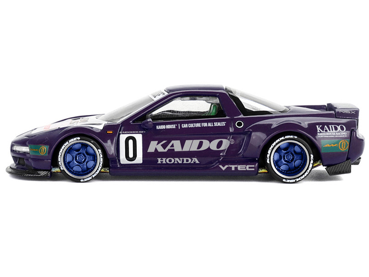 街道ハウス Honda NSX kaido Raching V2 チェイスカー 1/64 Kaido House Honda NSX Kaido Racing V2 (Purple) Diecast
