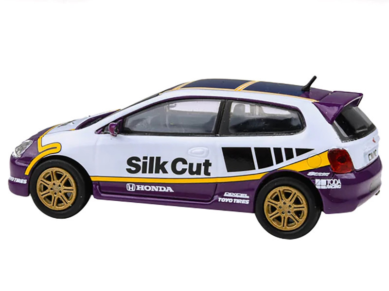 1/64 Paragon 2001 Honda Civic Type-R EP3 Silk Cut Diecast Car
