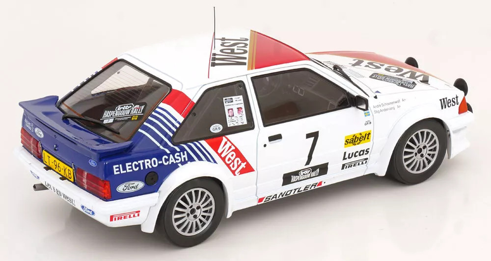 Diecast model cars Ford Escort 1/18 MCG MK III RS Turbo No.35 Hunsrück