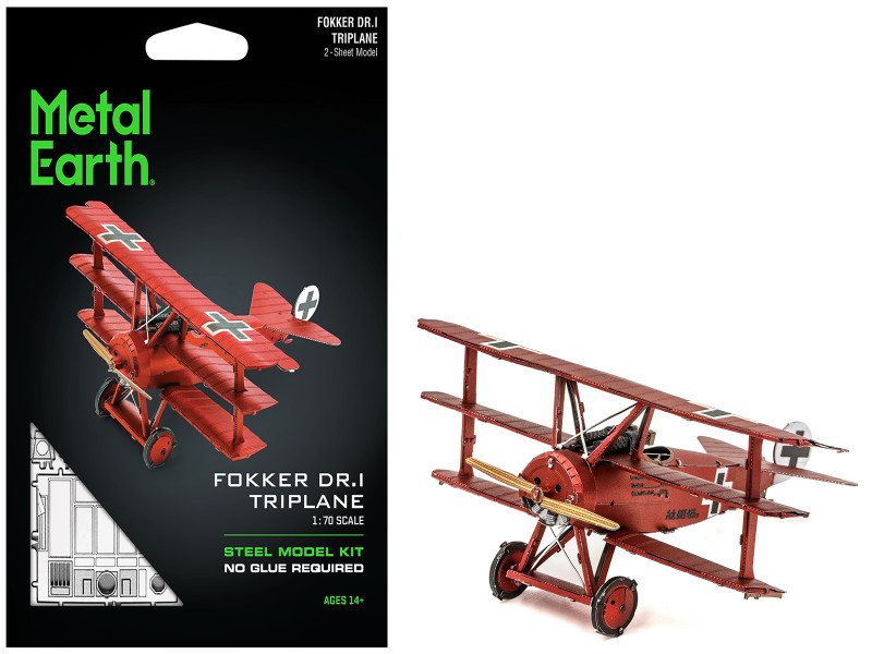 Model Kit Fokker Dr.I Triplane Fighter Aircraft 