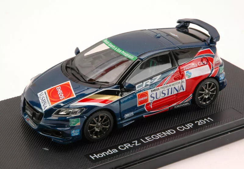 エブロ1/43EBBRO Honda CR-Z LEGEND CUP 2011 1/43 Ebbro 2011 Honda CR-Z Legend Cup (Blue) Car Model
