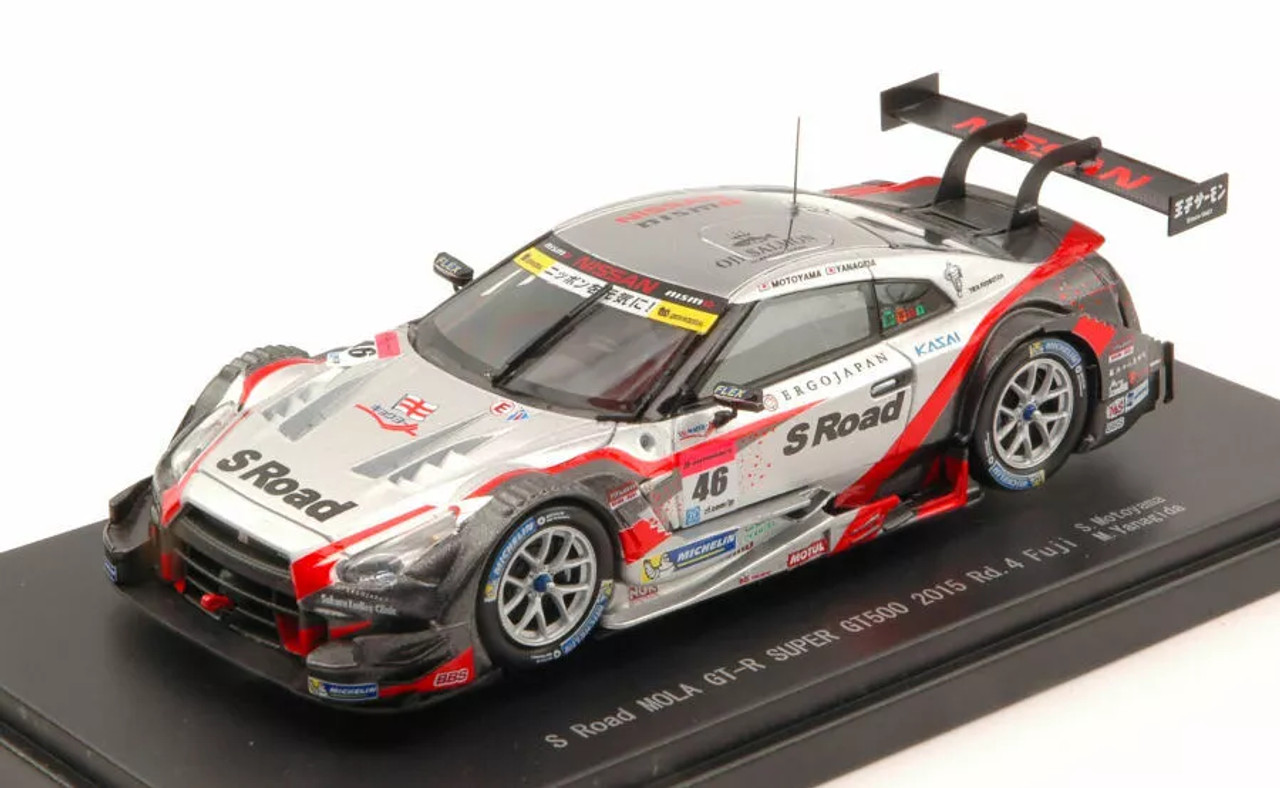1/43 Ebbro 2015 Nissan GT-R NISMO GT500 #46 Super GT series Japan MOLA Satoshi Motoyama, Masataka Yanagida Car Model