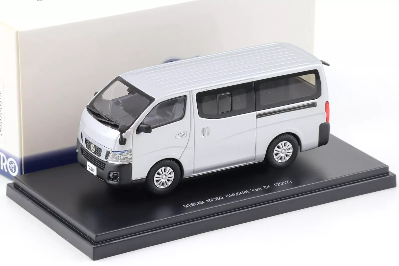 1/43 Ebbro 2012 Nissan NV350 Caravan Van DX (Silver) Car Model