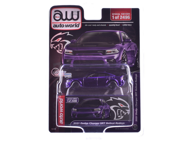レンジ 1/64 Auto World 2021 Dodge Charger SRT Hellcat Redeye (Purple