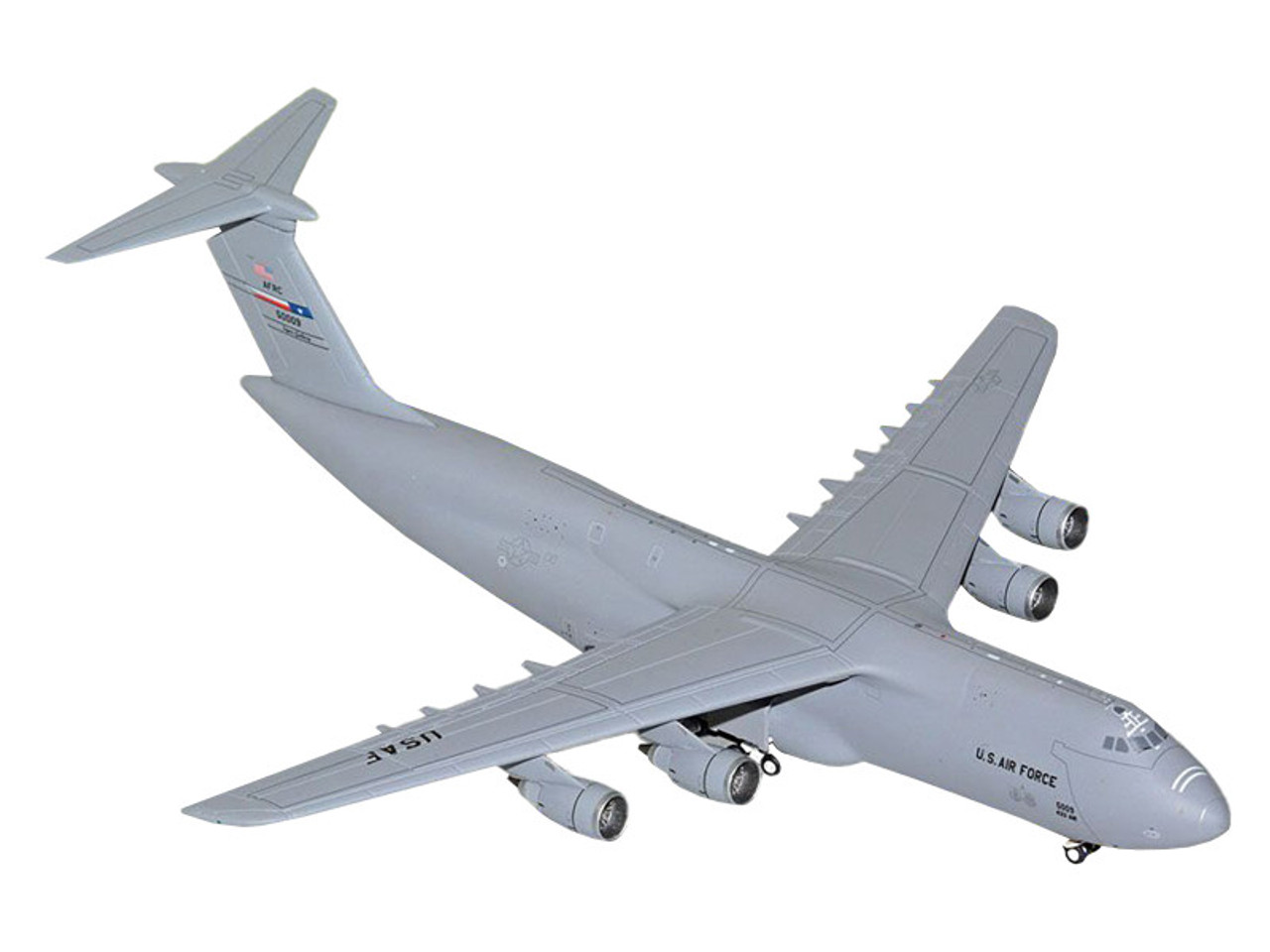 Lockheed C-5M Super Galaxy Transport Aircraft "Lackland Air Force Base" United States Air Force (85-0009) Gray "Gemini Macs" Series 1/400 Diecast Model Airplane by GeminiJets Lockheed C-5M Super Galaxy Transport Aircraft "Lackland Air Force Base" United States Air Force (85-0009) Gray "Gemini Macs" Series 1/400 Diecast Model Airplane by GeminiJets