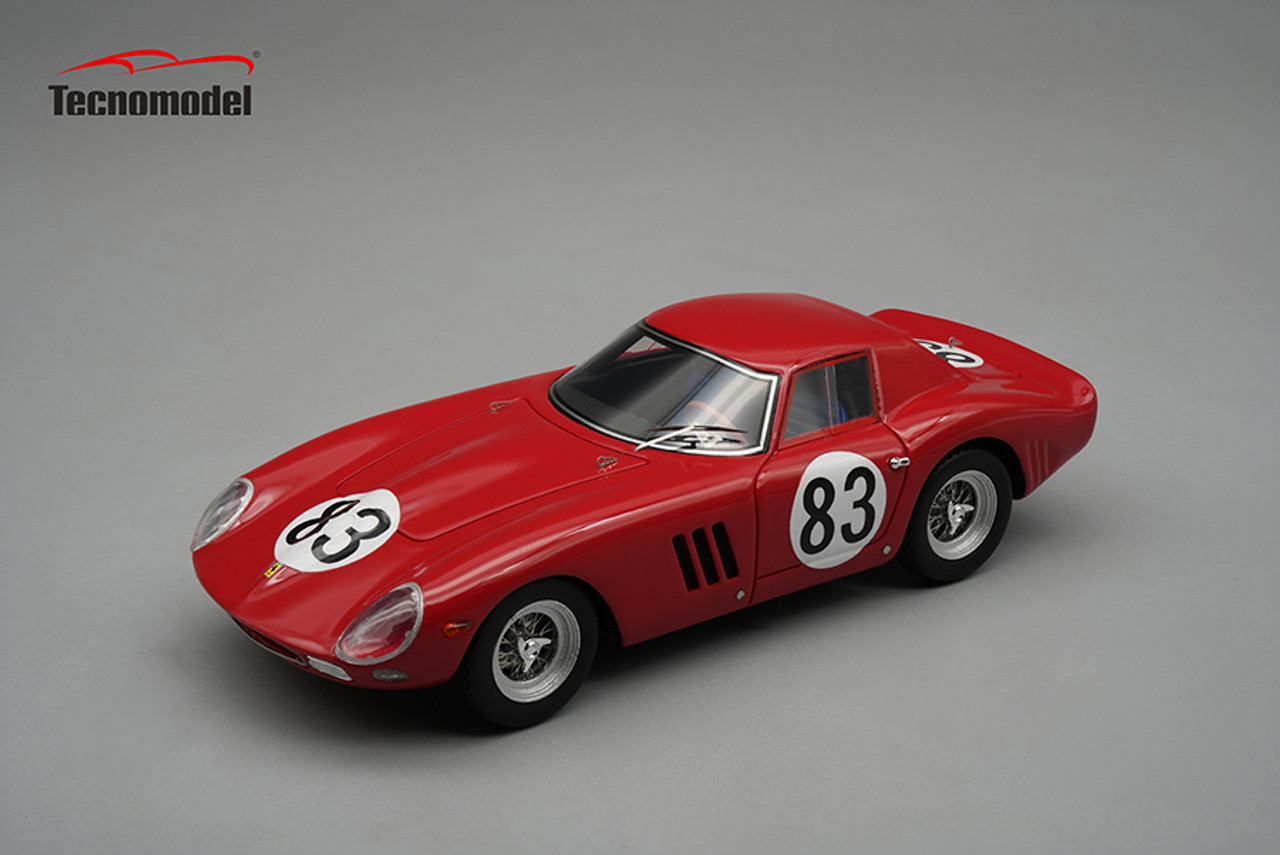 1/43 Tecnomodel 1964 Ferrari 250 GTO 64 Nurburgring 1000 km 1964 SEFAC Car #83 2nd Place Drivers: M. Parkes - J. Guichet Car Model