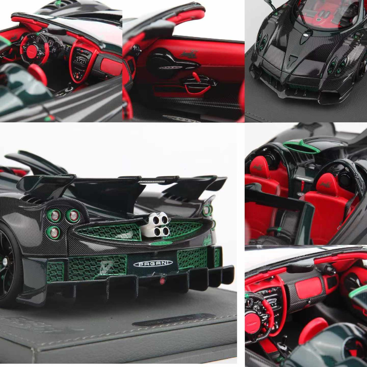 1/18 BBR Pagani Imola Roadster (Gloss Carbon Black) Car Model