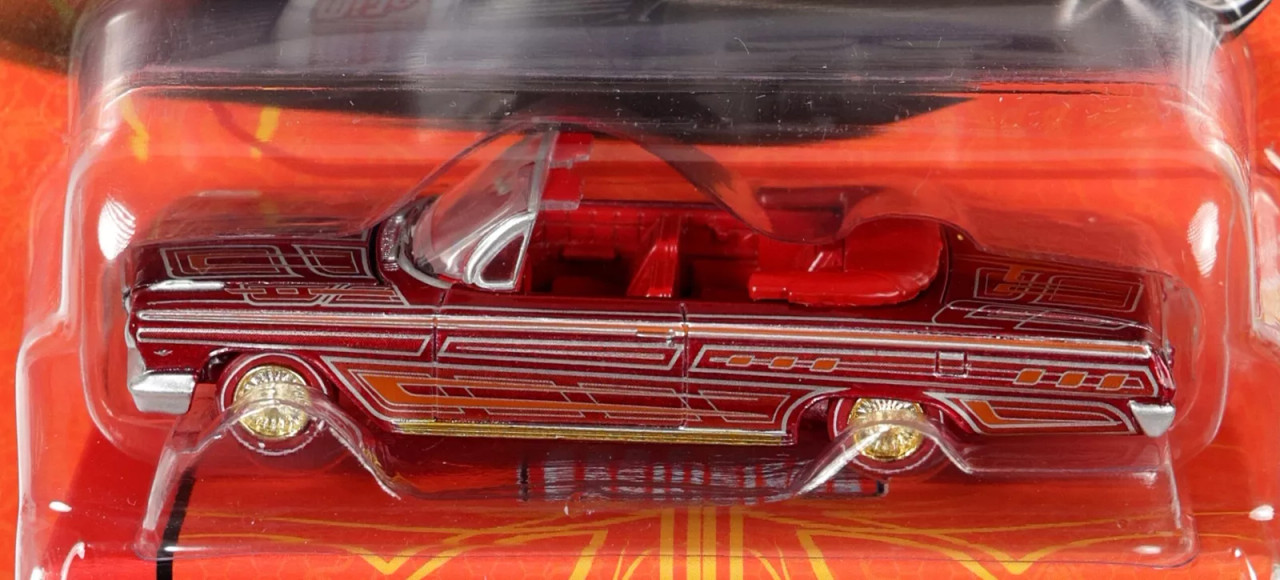 オートワールド　1962シボレー　インパラSS コンバーチブル　チェイスカー CHASE CAR 1/64 Auto World 1962 Chevrolet Impala SS Convertible Red