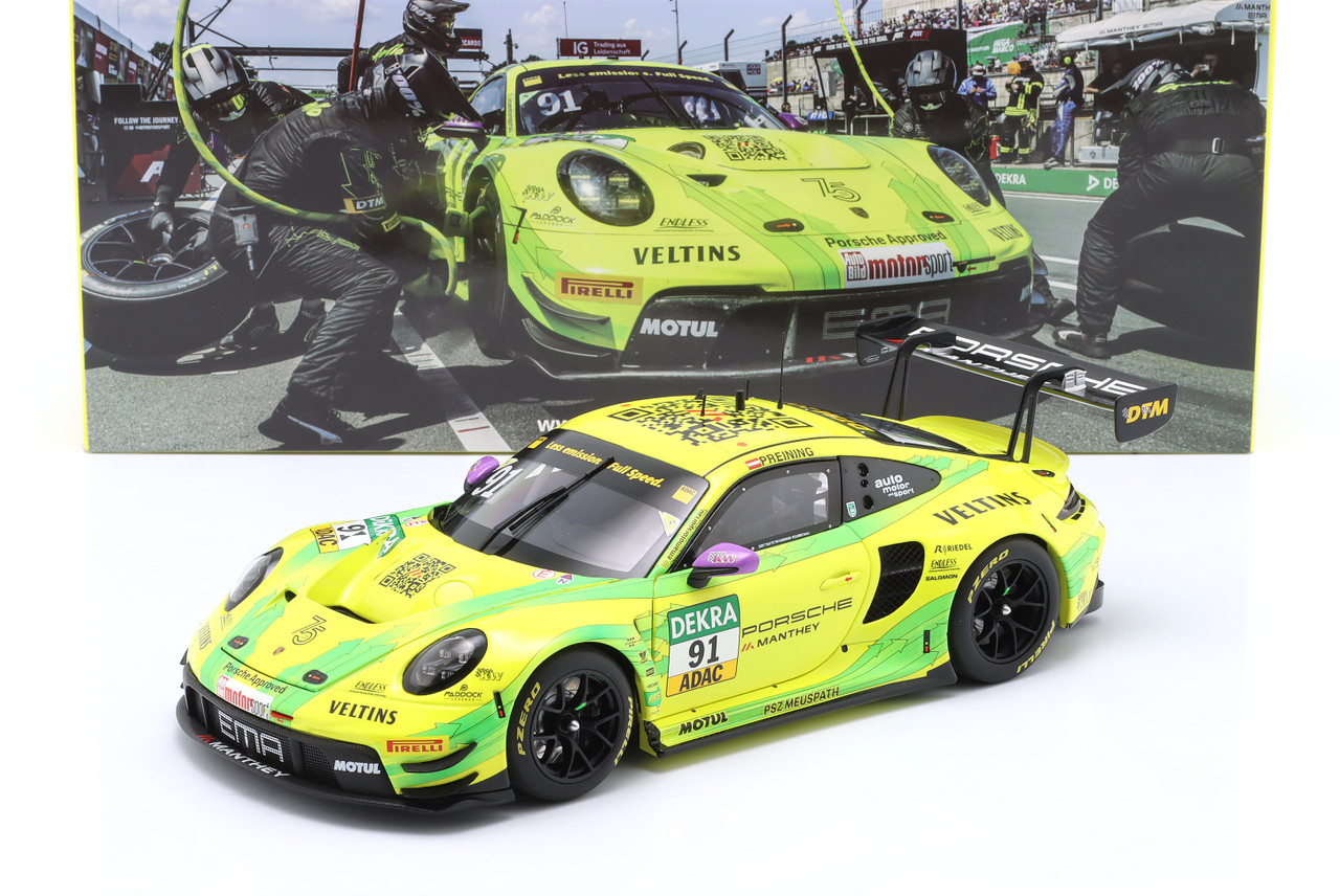 1/18 Minichamps 2023 Porsche 911 GT3 R #91 Winner Norisring DTM