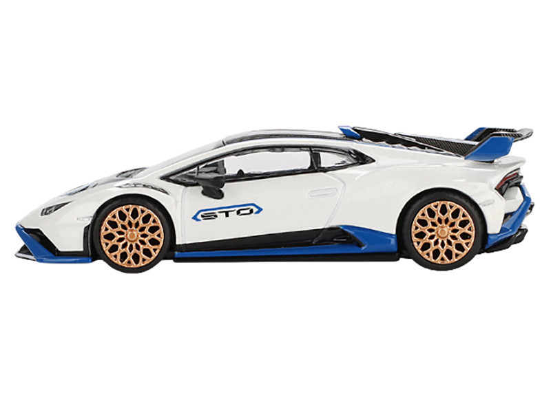 1/64 Mini GT Lamborghini Huracán STO (Bianco Asopo White) Diecast