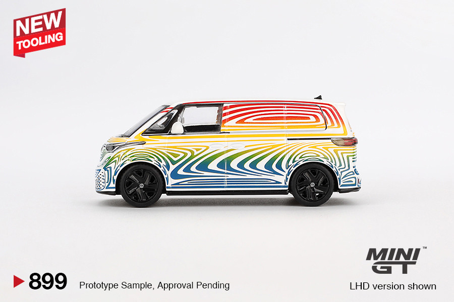 1/64 Mini GT Volkswagen ID. Buzz Prototype Rainbow Diecast Car