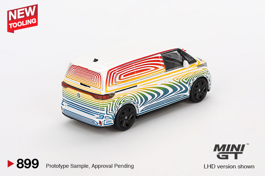 1/64 Mini GT Volkswagen ID. Buzz Prototype Rainbow Diecast Car