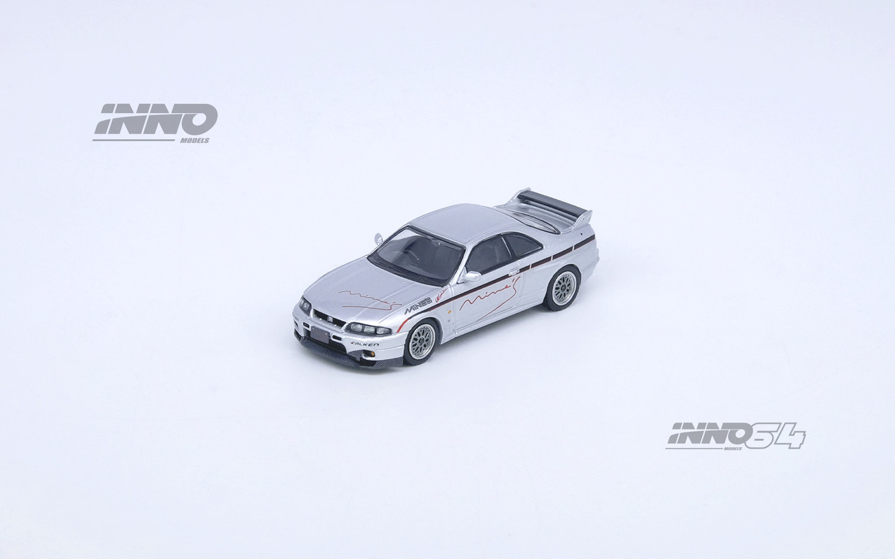 1/64 Inno Nissan Skyline GT-R GTR R33 Tuned by Mine's (Silver) Diecast Car Model