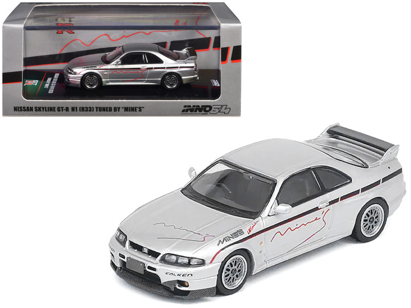 1/64 Inno Nissan Skyline GT-R GTR R33 Tuned by Mine's (Silver