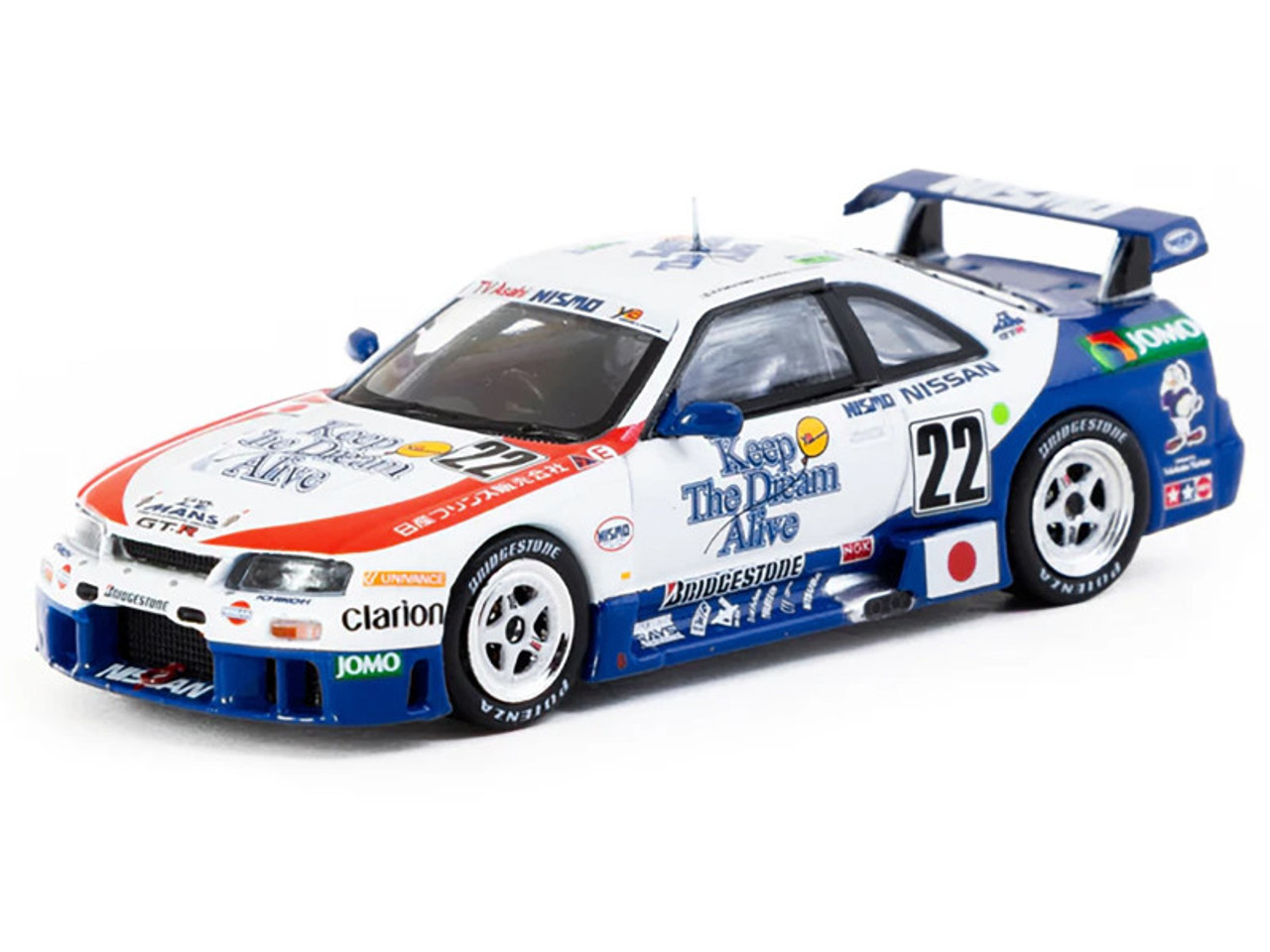 1/64 Tarmac Works 1995 Nissan Nismo GT-R LM 24H of Le Mans H. Fukuyama, M. Kondo, S. Kasuya Diecast Car Model 1/64 Tarmac Works 1995 Nissan Nismo GT-R LM 24H of Le Mans H. Fukuyama, M. Kondo, S. Kasuya Diecast Car Model