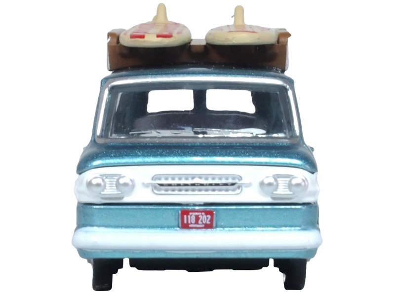 WEST. ② 1961 Chevrolet Corvair Greenbrier Passenger Wagon Van Turquoise