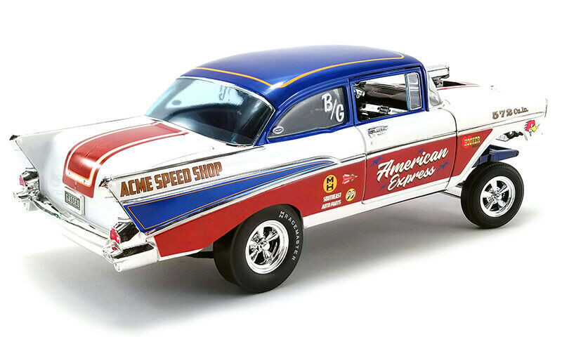 1/18 ACME 1957 Chevrolet Bel Air Belair Gasser American Express