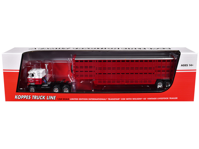 1/64 First Gear International TranStar COE & 45' Wilson Vintage