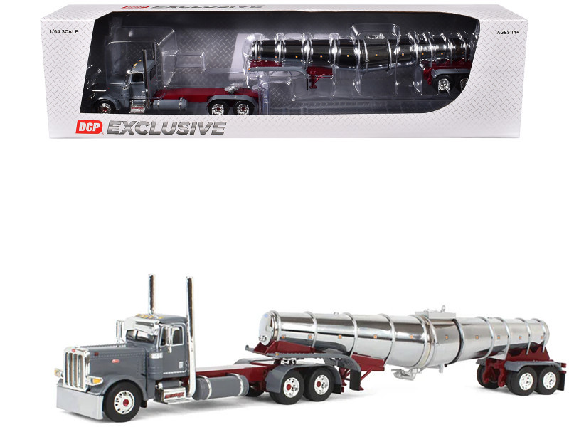 1/64 First Gear Peterbilt Model 389 Day Cab & Polar Deep Drop Tank