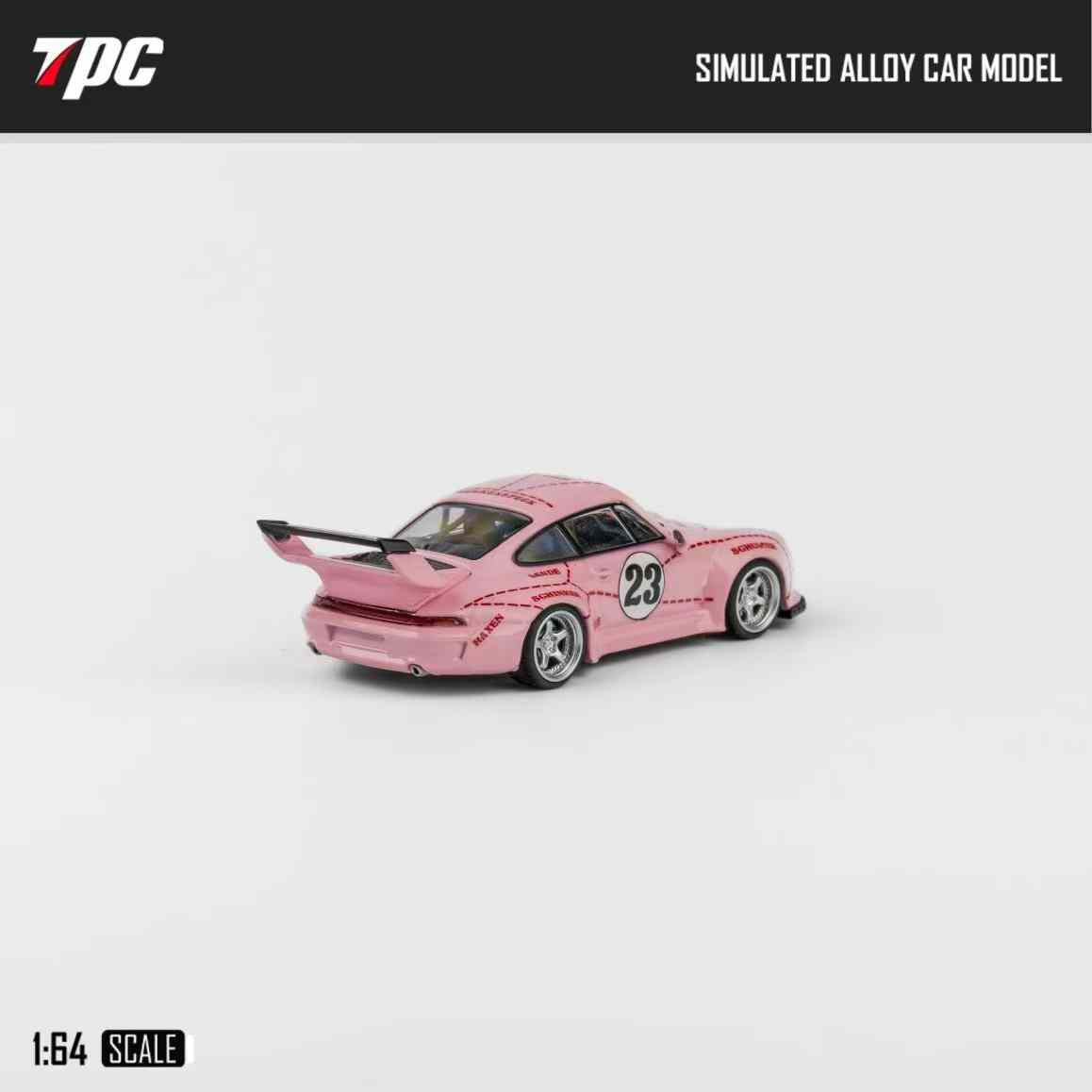 1/64 TPC Porsche 911 993 RWB (Pink Pig #23) Diecast Car Model