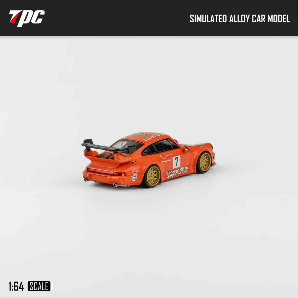 1/64 TPC Porsche 911 993 RWB (Jagermeister #7) Diecast Car Model