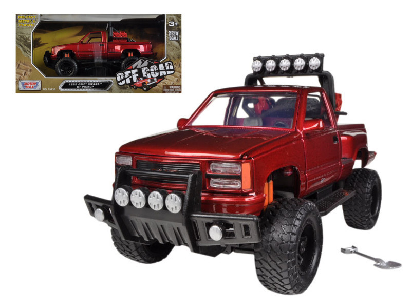 1992 GMC Sierra GT Pickup Truck Off Road Red 1/24 Diecast Model by
