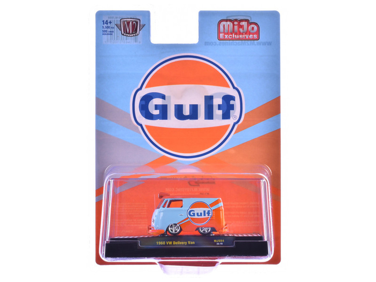 1/64 M2 Machines 1960 Volkswagen Delivery Van Custom (Gulf Blue) Diecast Car Model