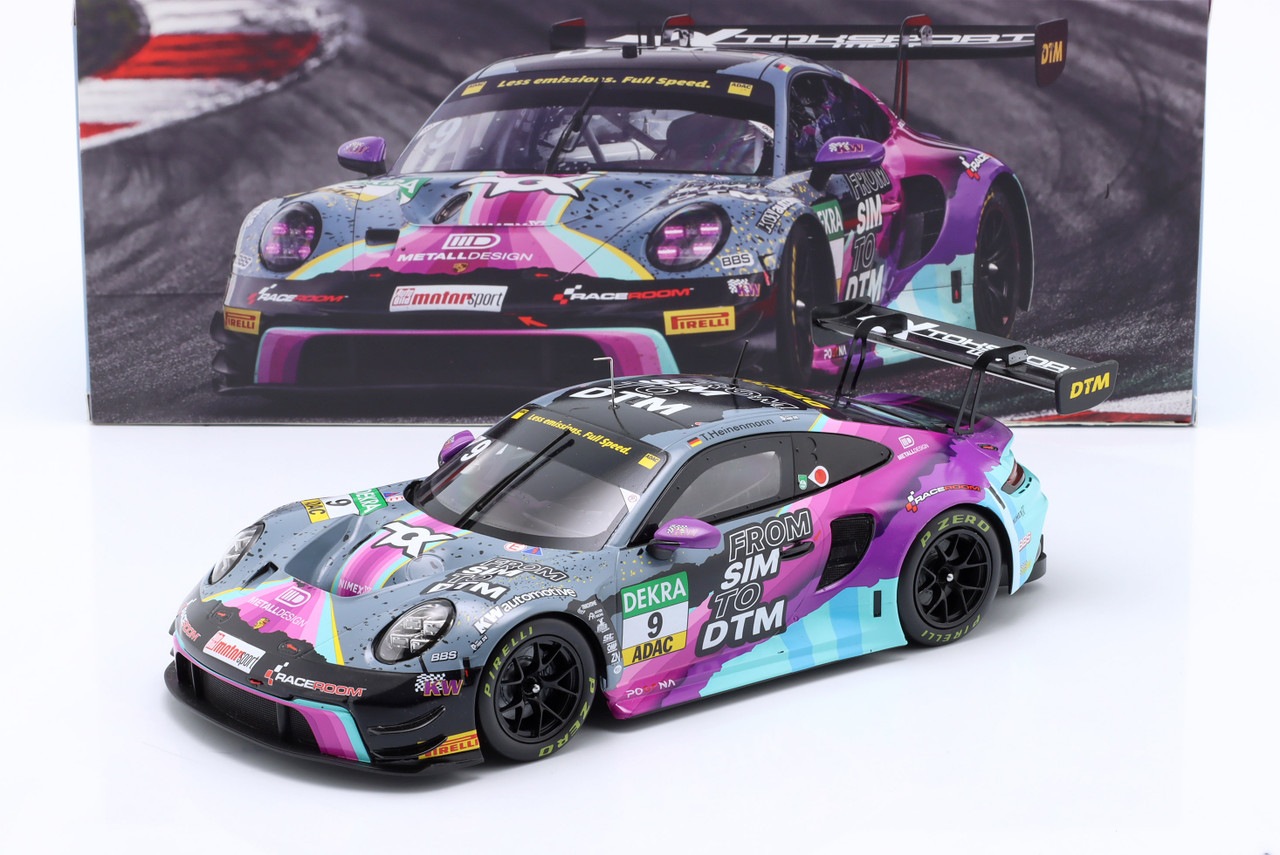 1/18 Ixo 2023 Porsche 911 (992) GT3 R #9 DTM Toksport WRT Tim