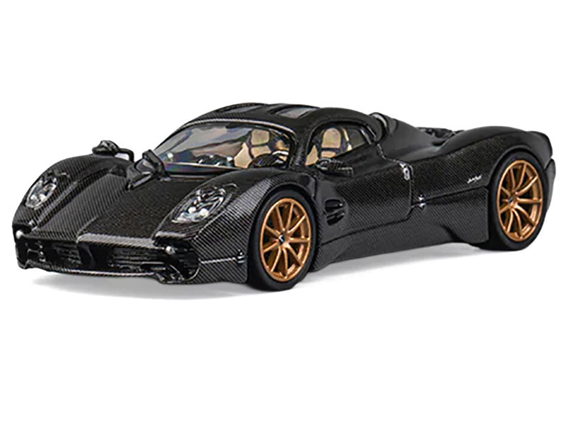 1/64 CM Model Pagani Utopia (Full Carbon Black with Italian Stipe & Red Accent) Diecast Car Model