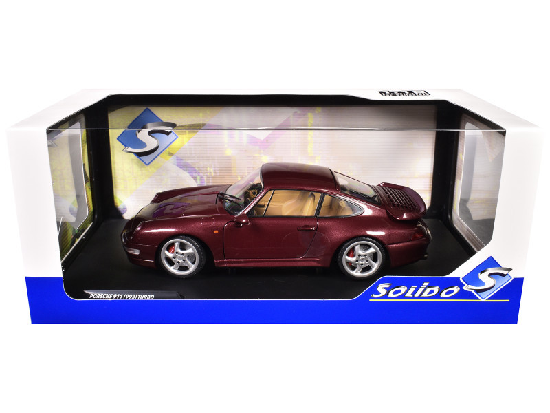 1/18 Solido 1997 Porsche 911 993 Turbo (Arena Red) Diecast Car