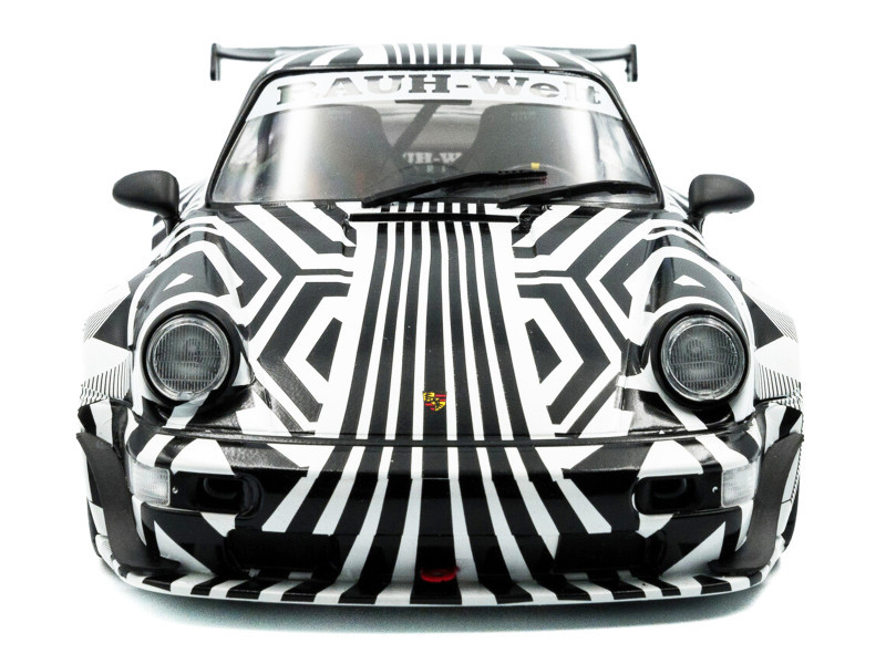 1/18 Solido 2022 Porsche 911 RWB "The Zebra" Camouflage Diecast Car Model
