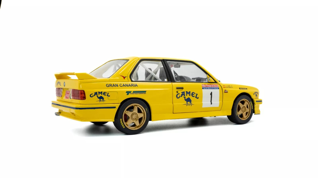1/18 Solido 1992 BMW E30 M3 GR.A #1 Yellow J.M.Ponce, J.C.Deniz