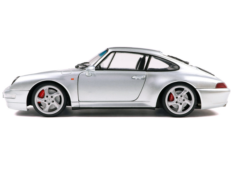N！ 1/18 Solido 1996 Porsche 911 993 4S (Polar Silver) Diecast Car